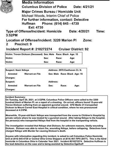 columbus homicide