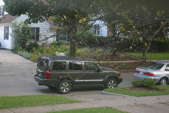 Car blocking driveway